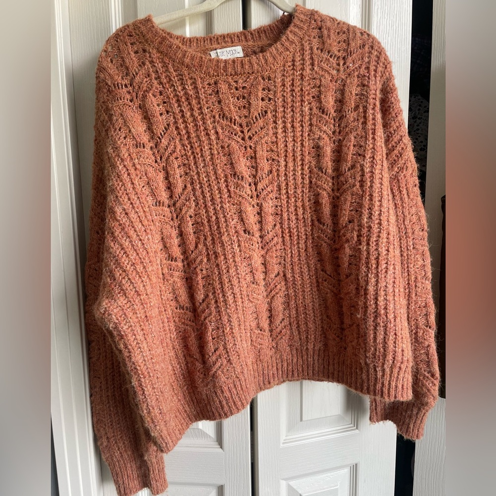 Ruby Moon Fall knit Sweater burnt orange XXL fit more like a large